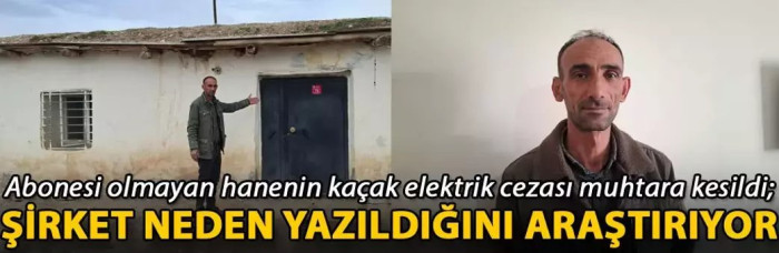 Abone yok, Kaçak cezası Muhtara!
