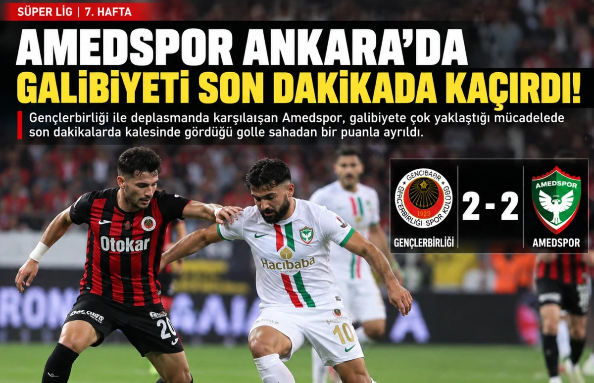 AMEDSPOR ANKARA&rsquo;DA GALİBİYETİ SON DAKİKADA KA&Ccedil;IRDI!