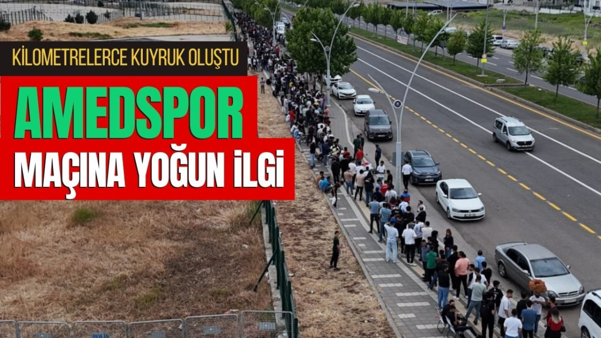 Amedspor’da bilet satışı öncesi uzun kuyruklar oluştu