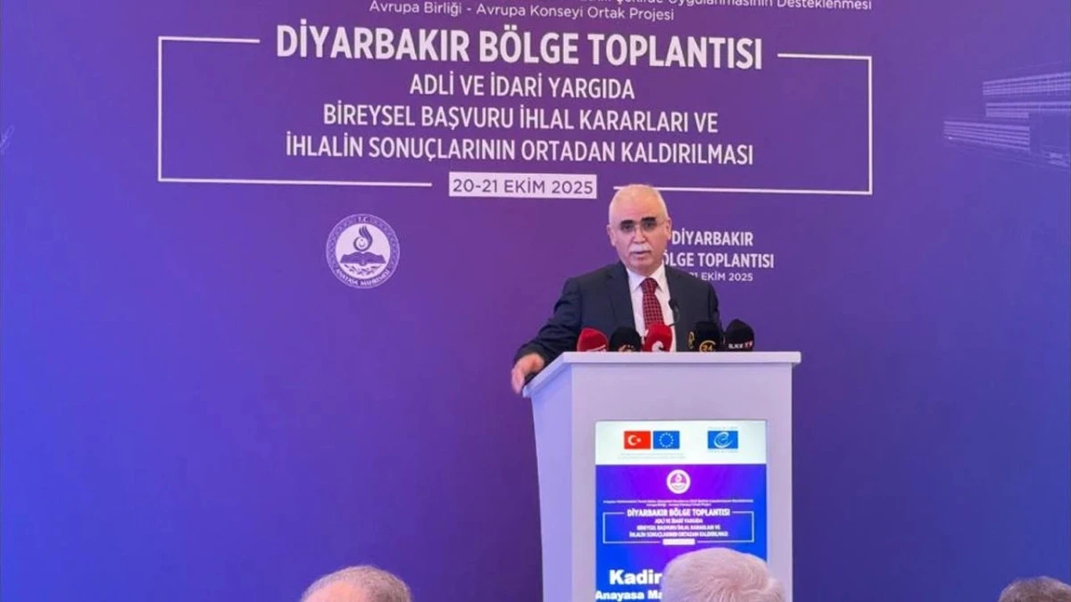 AYM Başkanı Kadir Özkaya’dan Diyarbakır’da güçlü mesaj