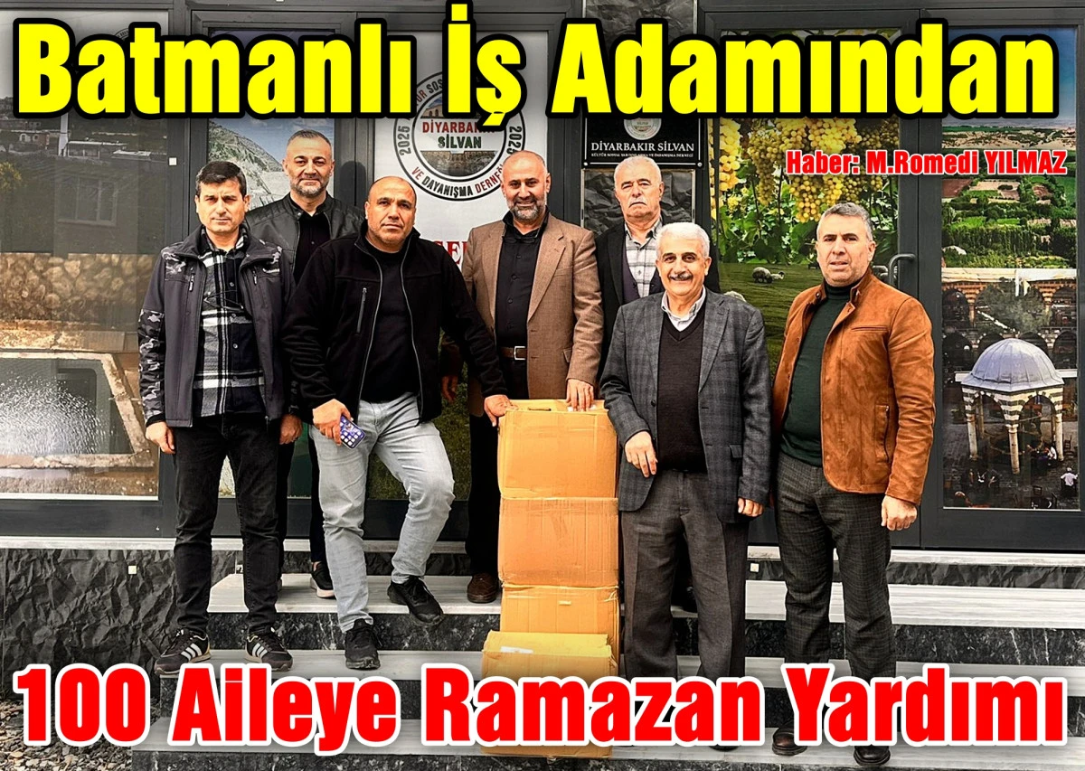 Batmanlı İş Adamından 100 Aileye Ramazan Yardımı
