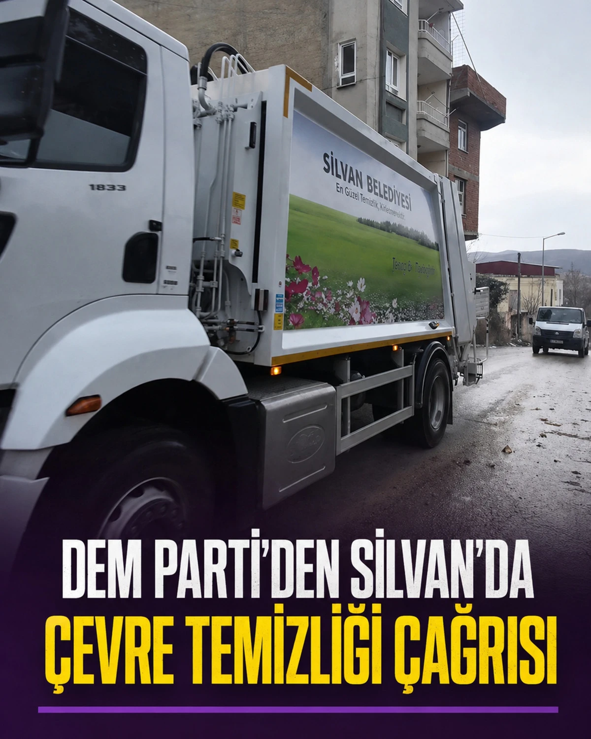 DEM Parti Silvan İl&ccedil;e &Ouml;rg&uuml;t&uuml;&rsquo;nden &ccedil;evre temizliği &ccedil;ağrısı