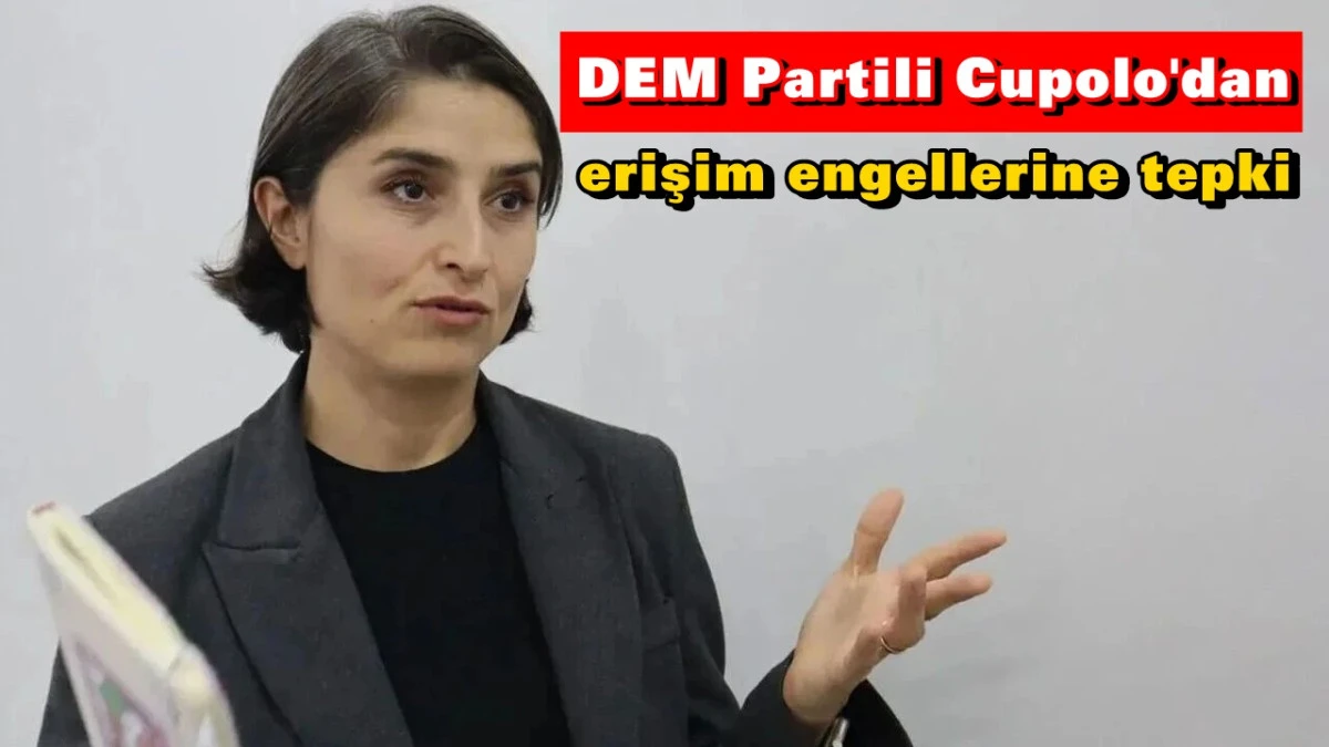 DEM Partili Cupolo'dan erişim engellerine tepki