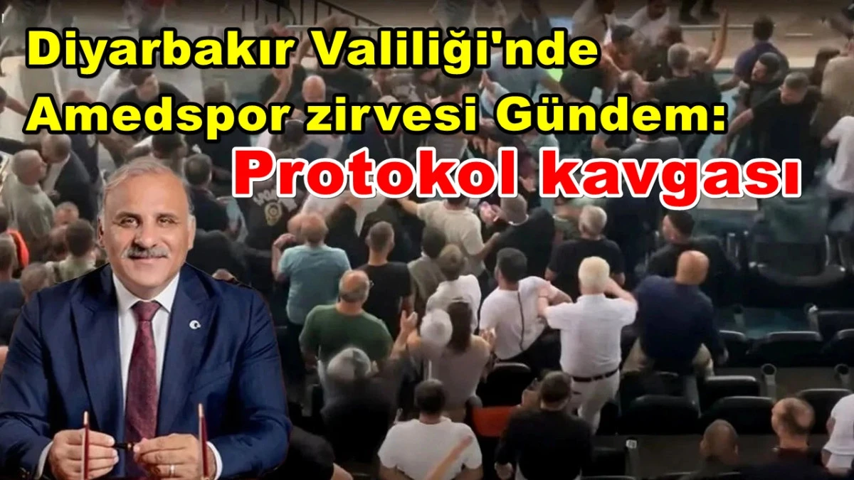 Diyarbakır Valiliği'nde Amedspor zirvesi Gündem: Protokol kavgası