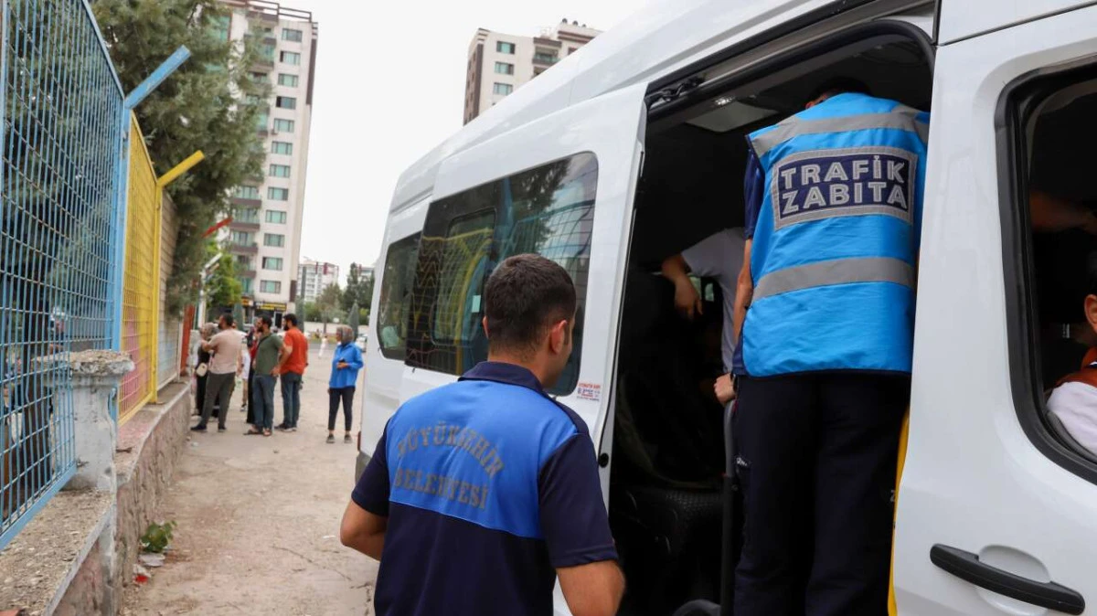 Diyarbakır&rsquo;da okul servislerine sıkı denetim