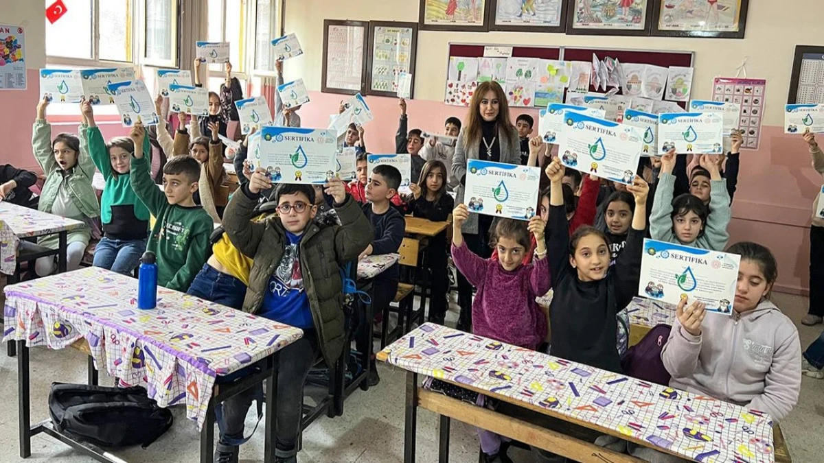 Diyarbakır&rsquo;da okullarda su farkındalığı eğitimi