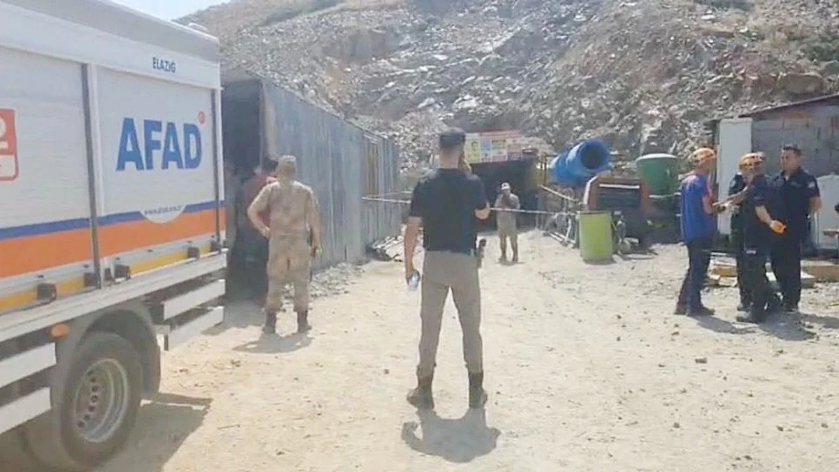 Elazığ’da maden ocağında göçük: 1 işçi hala enkaz altında