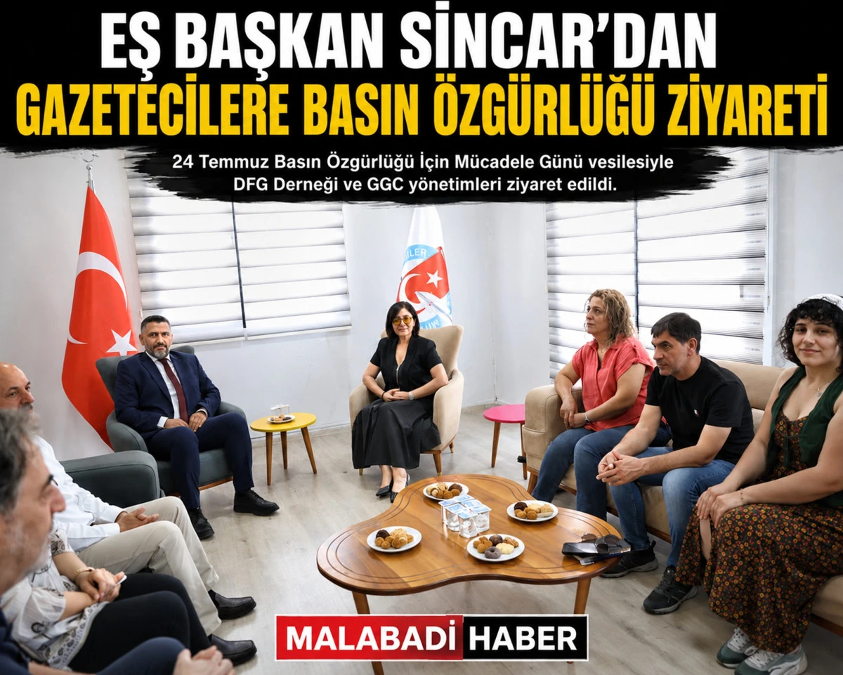 Eş Başkan Berivan G&uuml;lşen Sincar&rsquo;dan Basın &Ouml;zg&uuml;rl&uuml;ğ&uuml; G&uuml;n&uuml;&rsquo;nde Gazetecilere Ziyaret