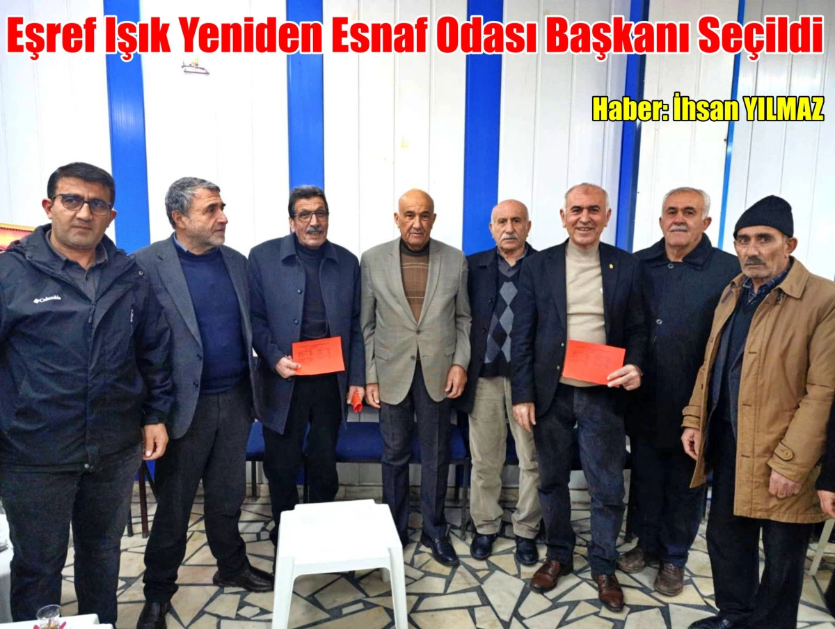 Eşref Işık Yeniden Esnaf Odası Başkanı Se&ccedil;ildi