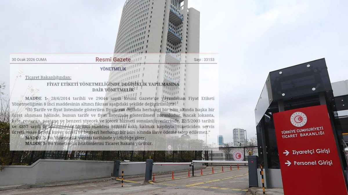 Kafe ve restoranlarda ek &uuml;cretler yasaklandı