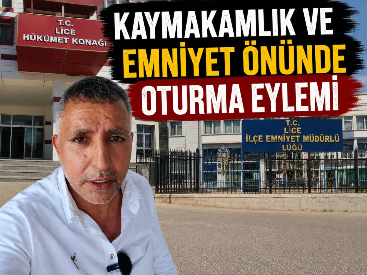 Kaymakamlık ve Emniyet &Ouml;n&uuml;nde Oturma Eylemi