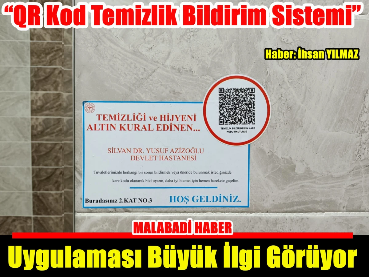 “QR Kod Temizlik Bildirim Sistemi” Uygulaması Büyük İlgi Görüyor
