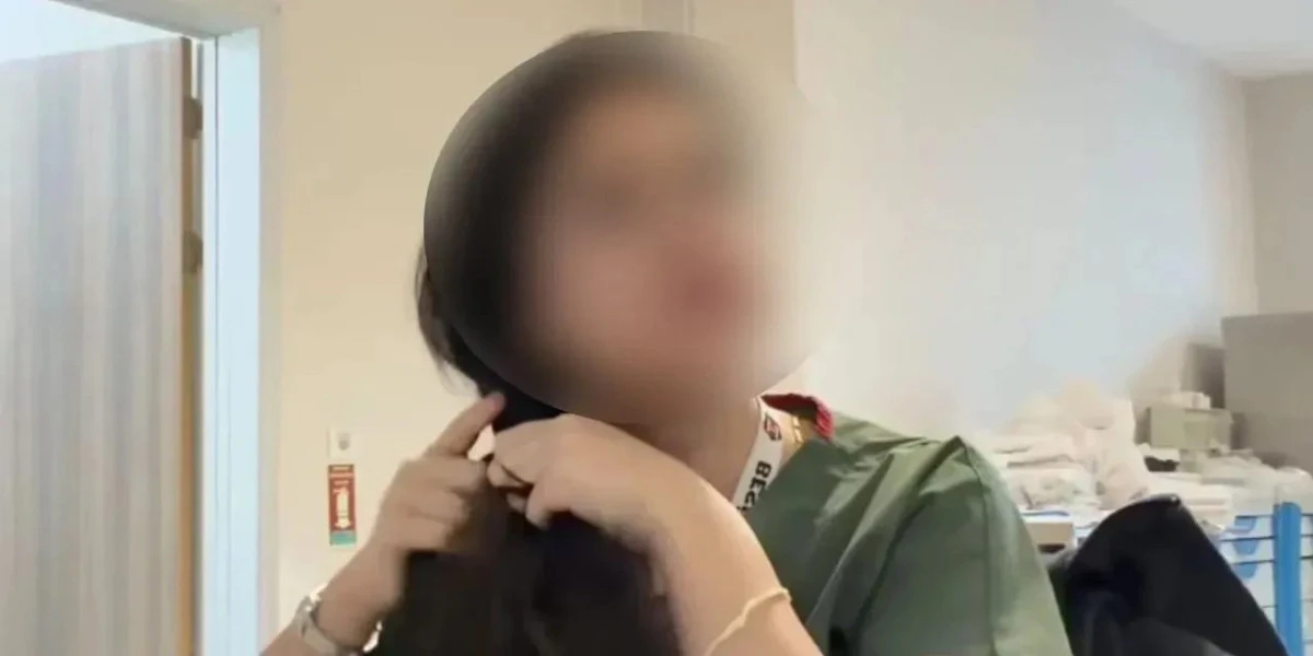 Sa&ccedil; &ouml;rme paylaşımıyla g&ouml;zaltına alınan hemşireden a&ccedil;ıklama