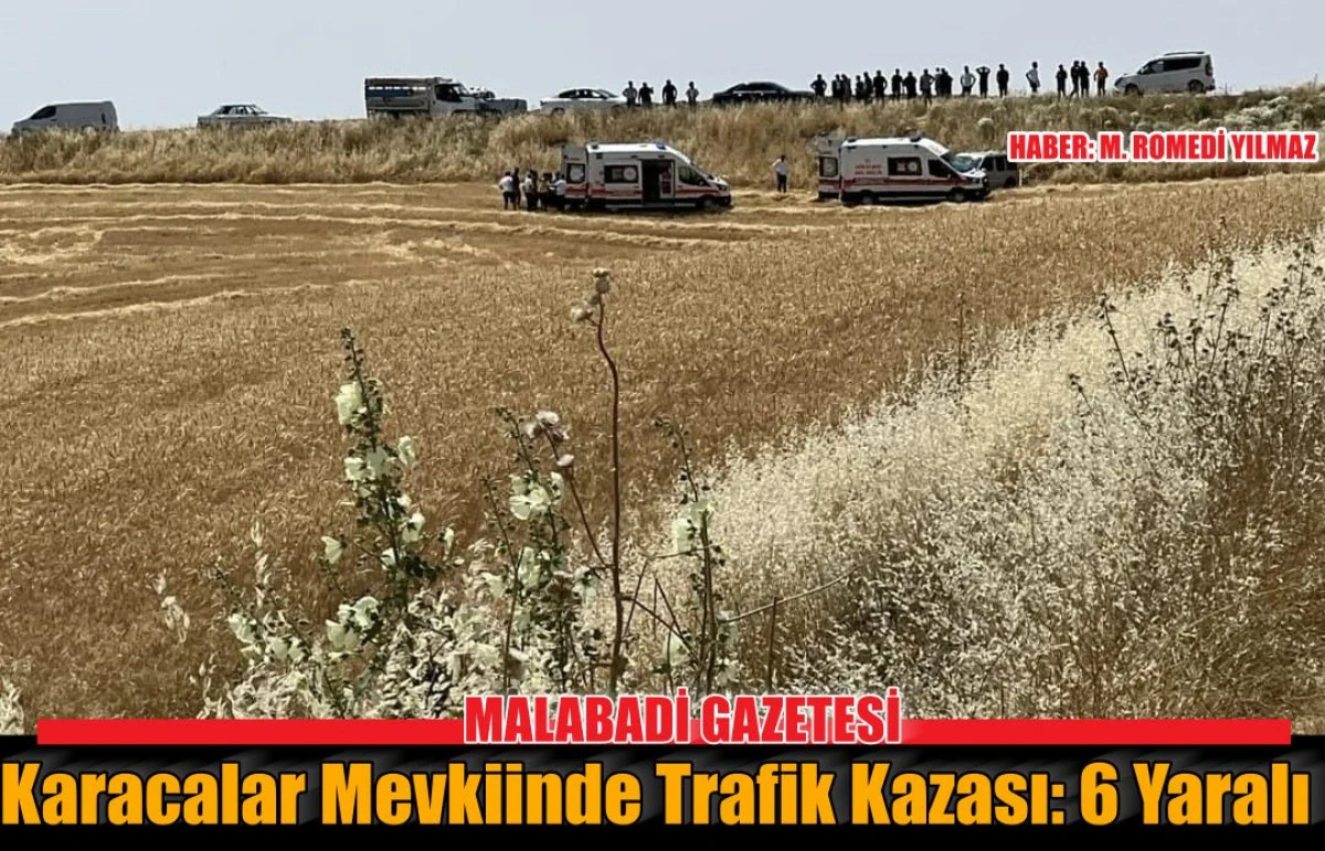 Silvan Karacalar Mevkiinde Trafik Kazası: 6 Yaralı
