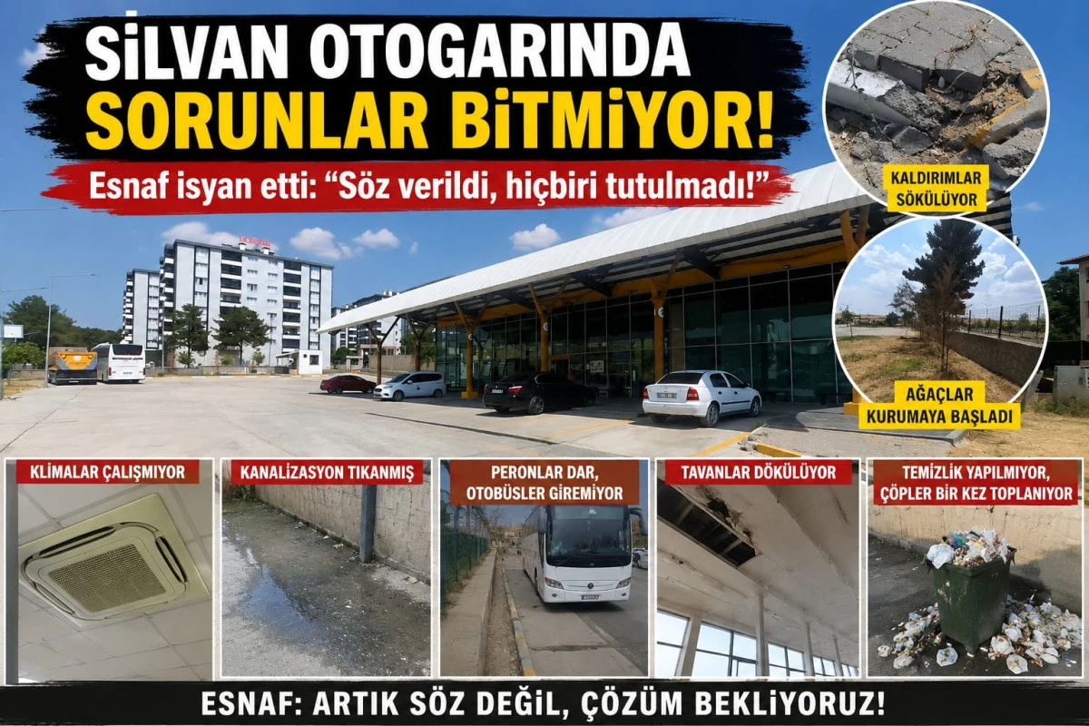 Silvan Otogarı Bir Yıl Dolmadan D&ouml;k&uuml;l&uuml;yor! Esnaf isyan etti: "S&ouml;z verildi, hi&ccedil;biri tutulmadı!"