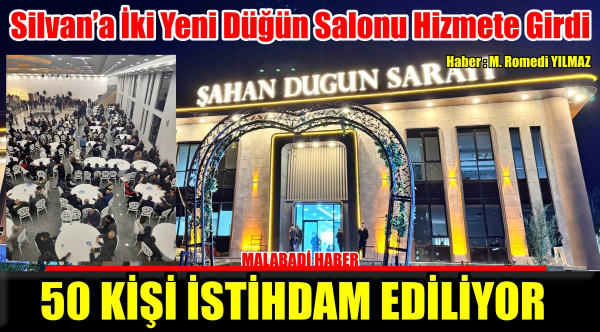 Silvan&rsquo;a İki Yeni D&uuml;ğ&uuml;n Salonu Hizmete Girdi