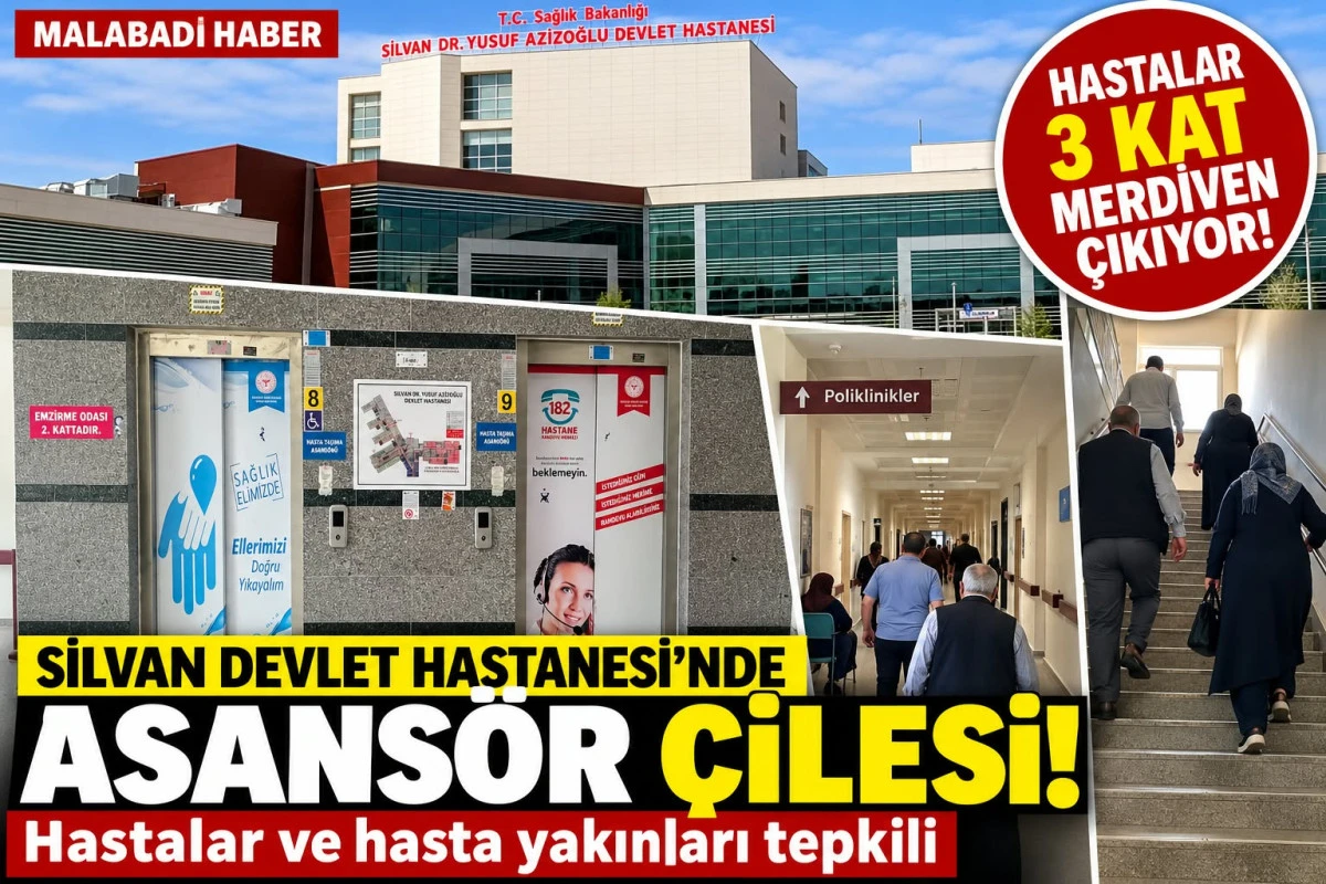 Silvan&rsquo;da Asans&ouml;r &Ccedil;ilesi: Hastalar 3 Kat Merdiven &Ccedil;ıkıyor!