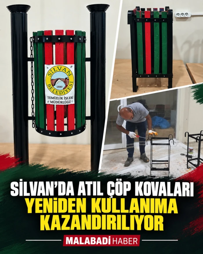 Silvan&rsquo;da Atıl &Ccedil;&ouml;p Kovaları Yeniden Kullanıma Kazandırılıyor