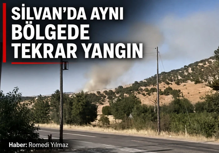 Silvan&rsquo;da Aynı B&ouml;lgede Tekrarlanan Yangınlar Tedirgin Ediyor