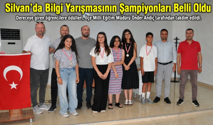 Silvan&rsquo;da Bilgi Yarışmasının Şampiyonları Belli Oldu