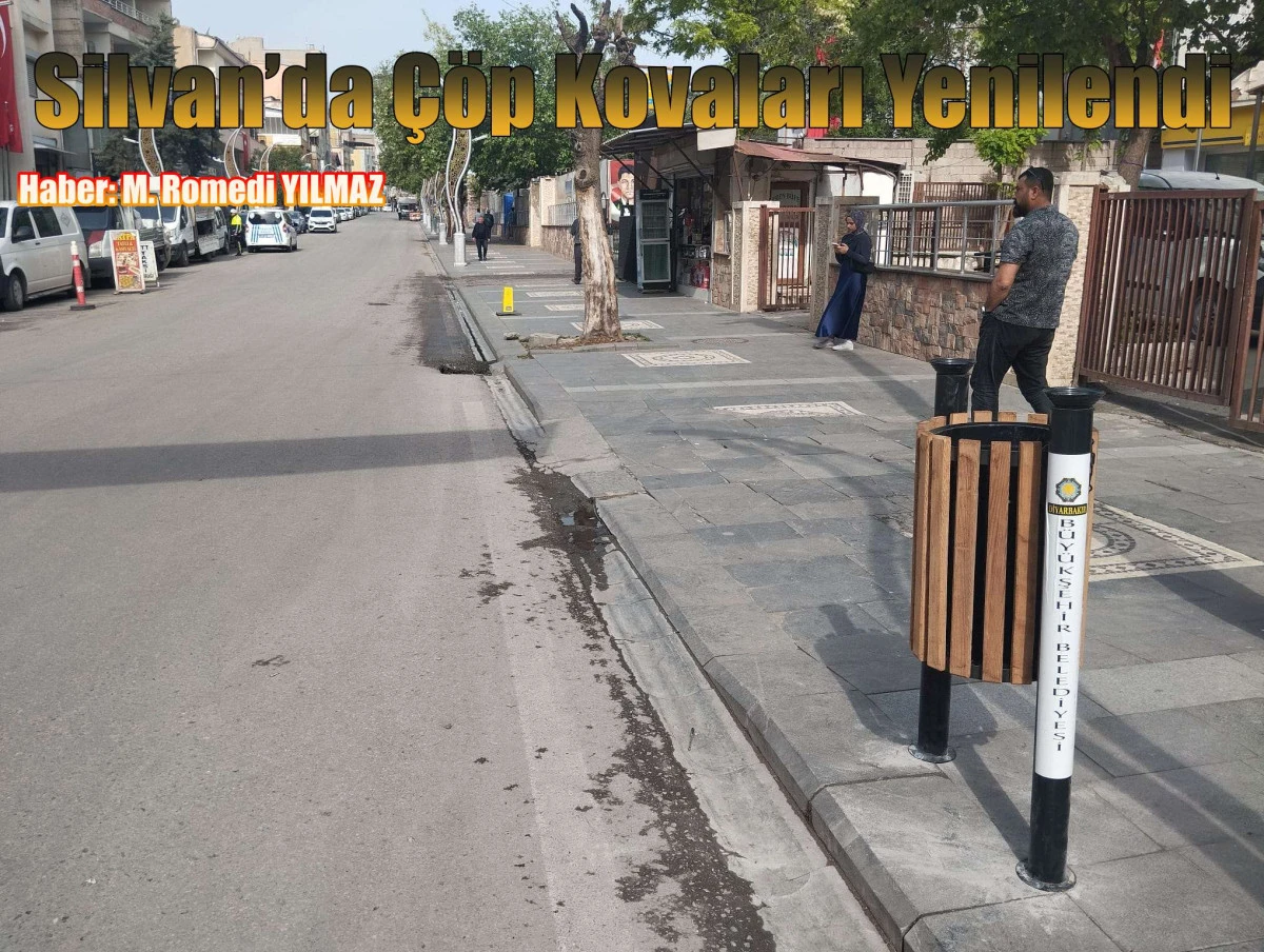 Silvan’da Çöp Kovaları Yenilendi