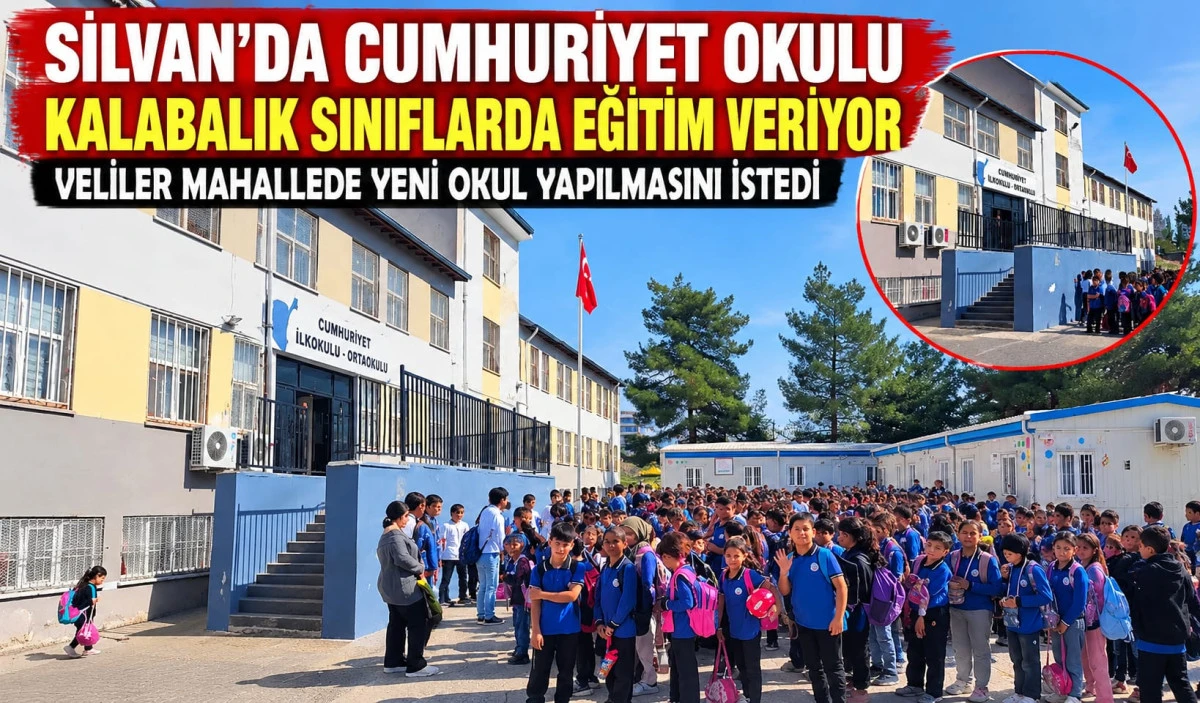 Silvan&rsquo;da Cumhuriyet Okulu Kapasitesinin İki Katına Yakın &Ouml;ğrenciyle Eğitim Veriyor