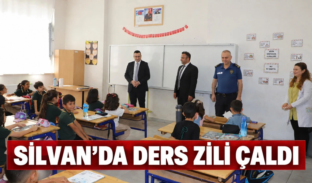 SİLVAN&rsquo;DA DERS ZİLİ &Ccedil;ALDI