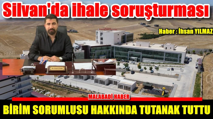 Silvan'da ihale soruşturması