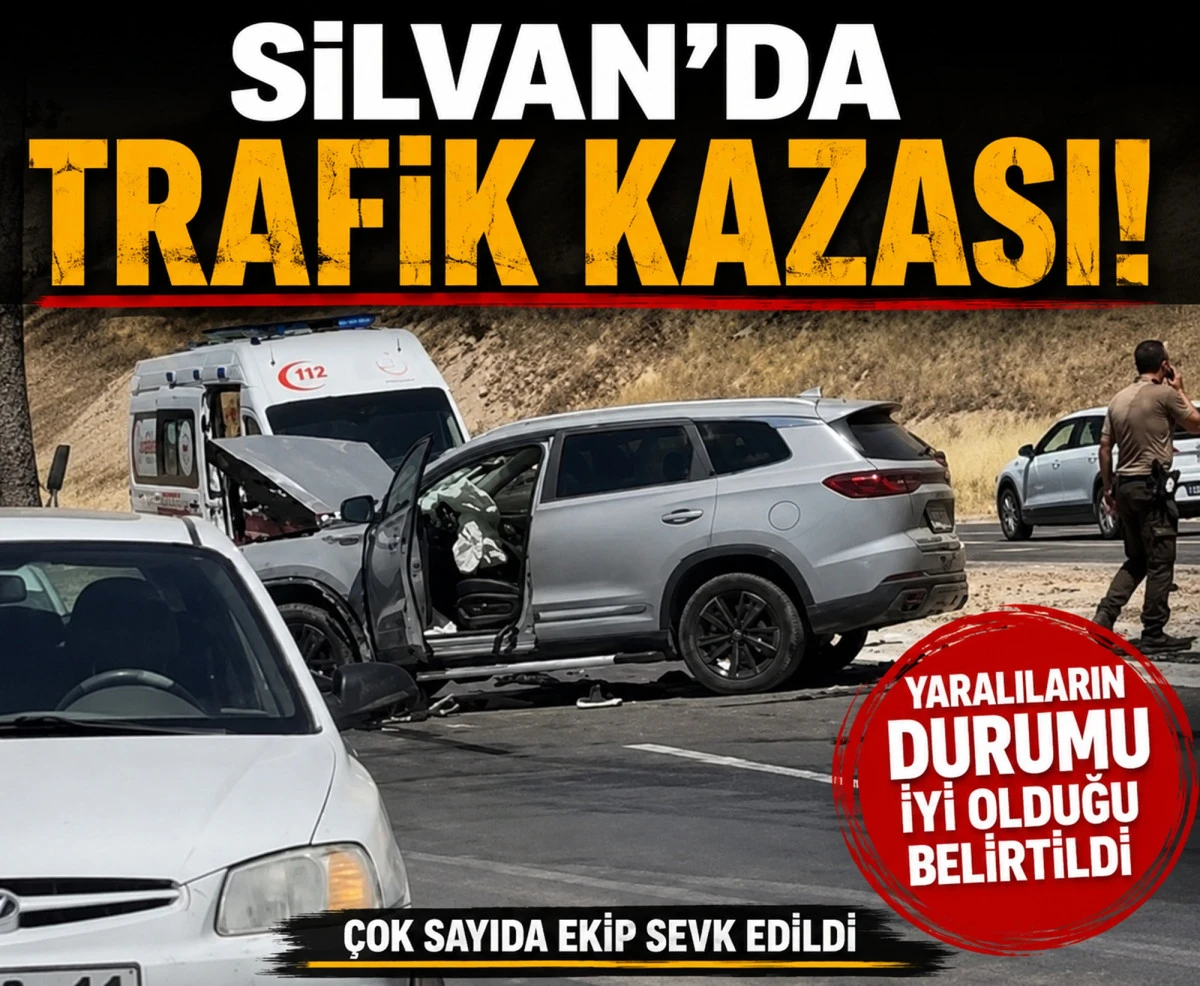 Silvan'da İki Otomobil &Ccedil;arpıştı: Yaralıların Durumunun İyi Olduğu &Ouml;ğrenildi