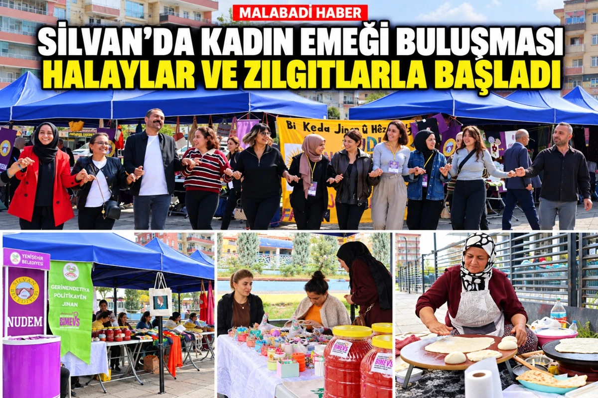 Silvan&rsquo;da Kadın Emeği Buluşması Halaylar ve Zılgıtlarla Başladı