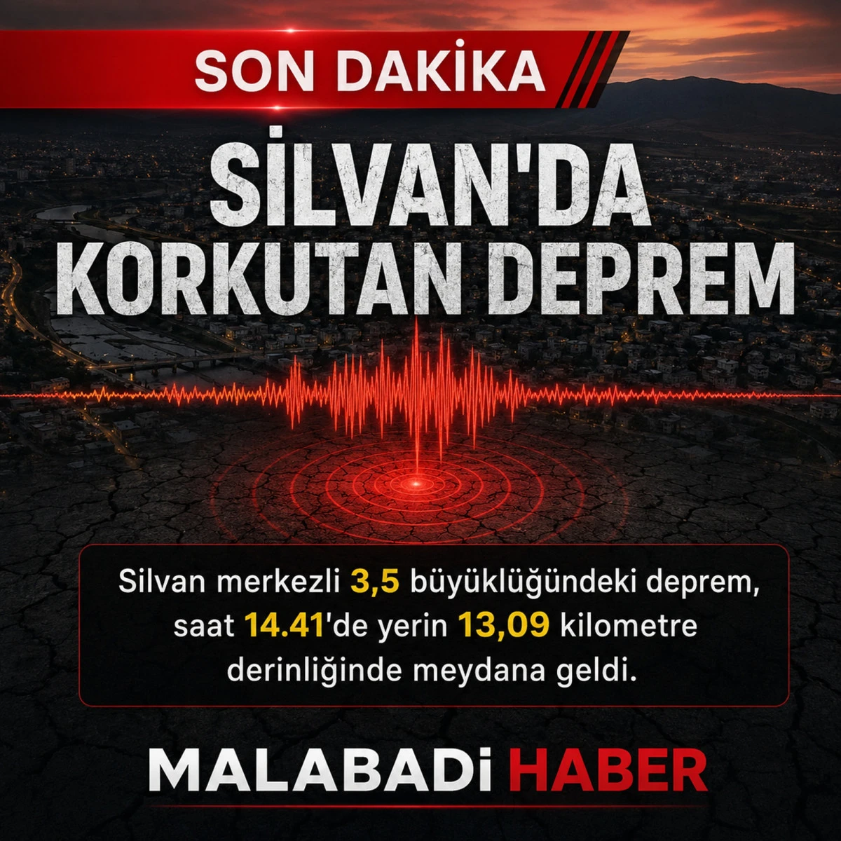 Silvan'da korkutan deprem