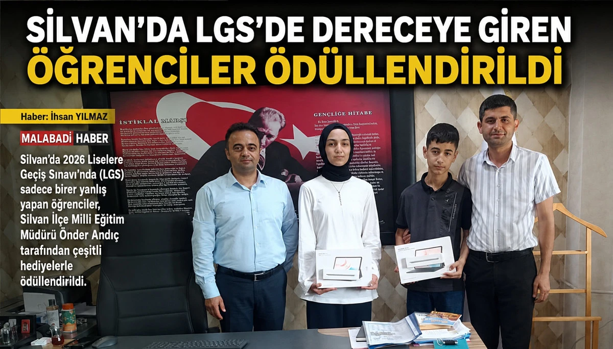Silvan&rsquo;da LGS&rsquo;de Dereceye Giren &Ouml;ğrenciler &Ouml;d&uuml;llendirildi