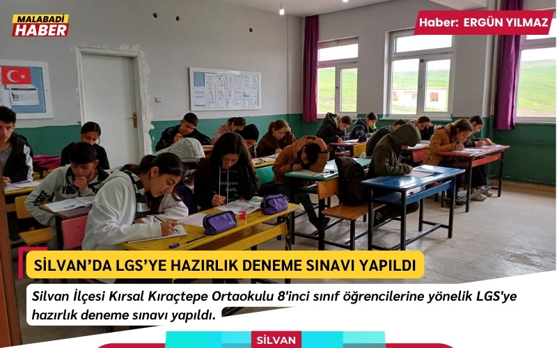 Silvan’da LGS’ye Hazırlık Deneme Sınavı Yapıldı