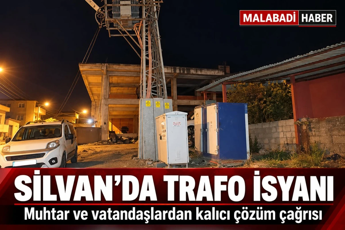 Silvan&rsquo;da muhtar ve vatandaşlardan trafo isyanı