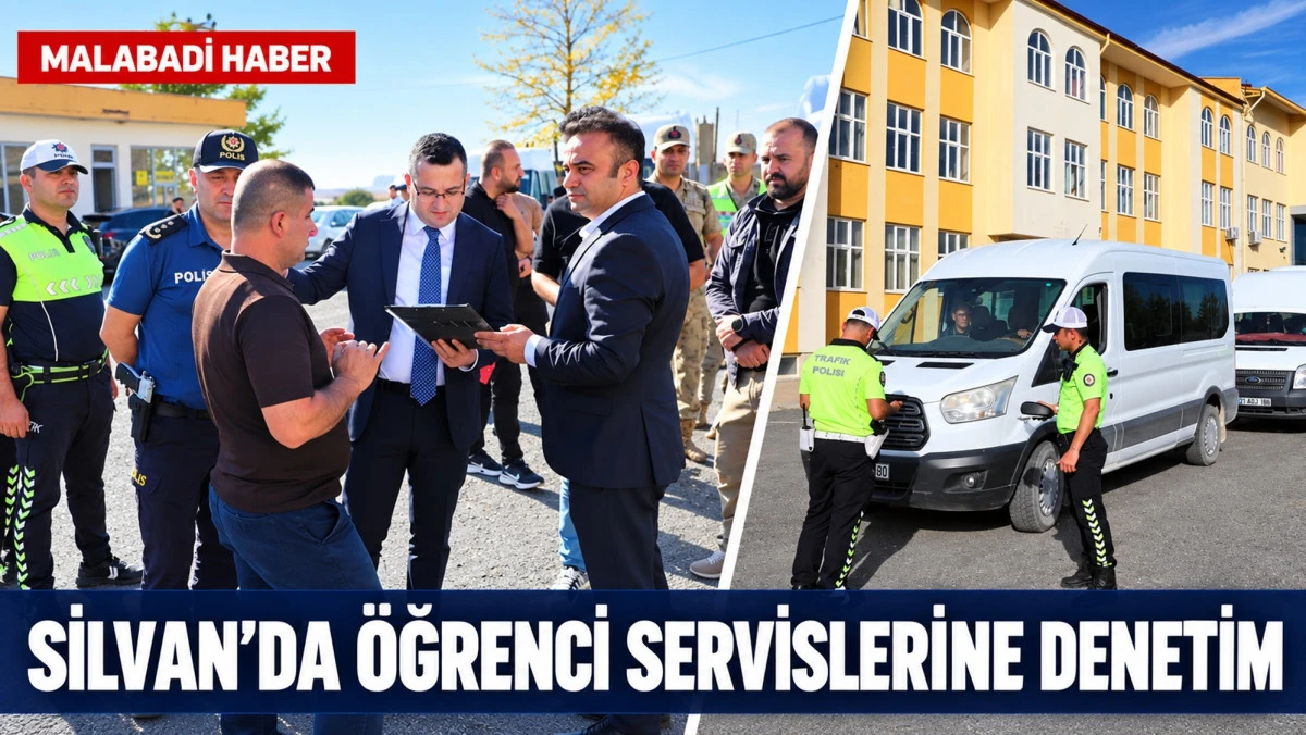 Silvan&rsquo;da &ouml;ğrenci servislerine denetim