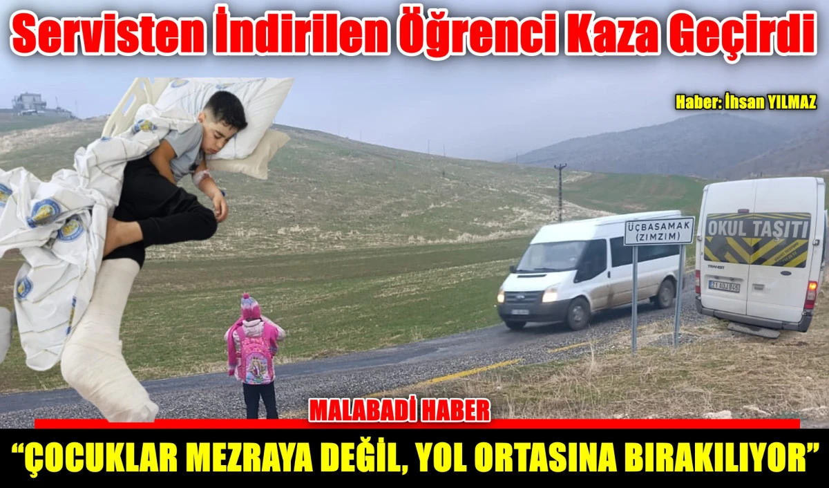 Silvan’da Servisten İndirilen Öğrenci Kaza Geçirdi