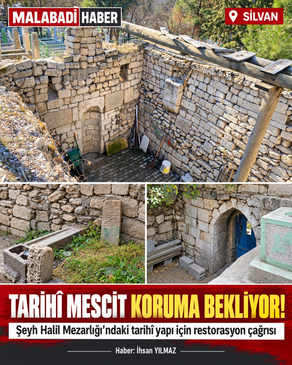 SİLVAN&rsquo;DA TARİH&Icirc; MESCİT İ&Ccedil;İN &Ccedil;AĞRI: &ldquo;BU MİRASI KORUYUN!&rdquo;