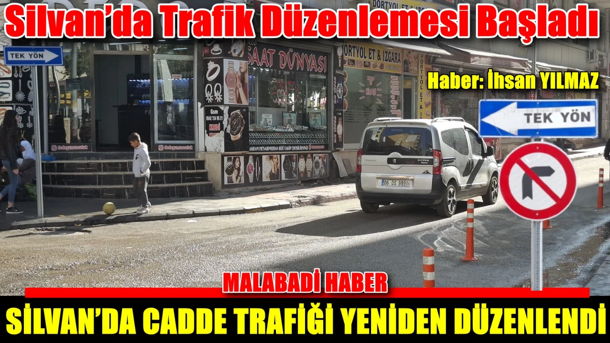 Silvan’da Trafik Düzenlemesi Başladı