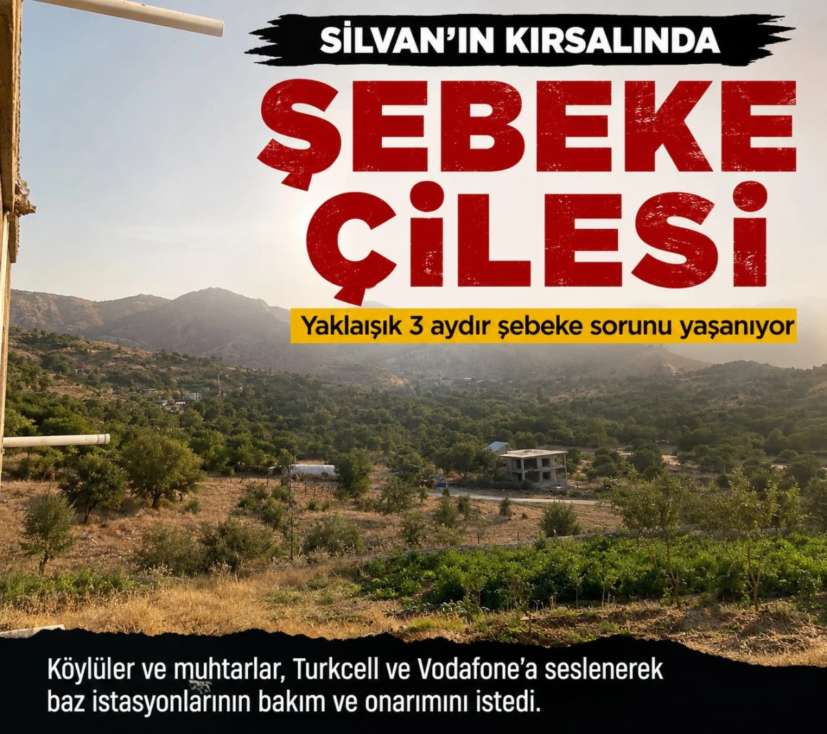 Silvan&rsquo;ın Kırsalında Şebeke &Ccedil;ilesi