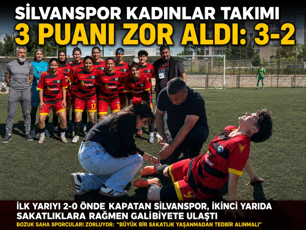 Silvanspor Kadın Takımı Sahasında G&uuml;ld&uuml;: 3-2