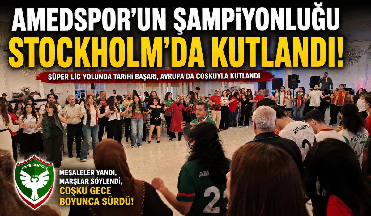 Stockholm&rsquo;da Amedspor Coşkusu
