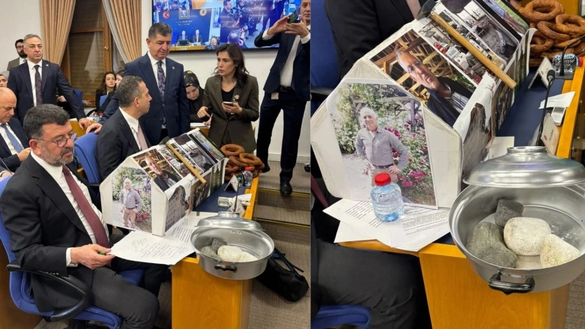 TBMM&rsquo;de &lsquo;tabutlu emekli maaşı&rsquo; tepkisi gerginliğe yol a&ccedil;tı