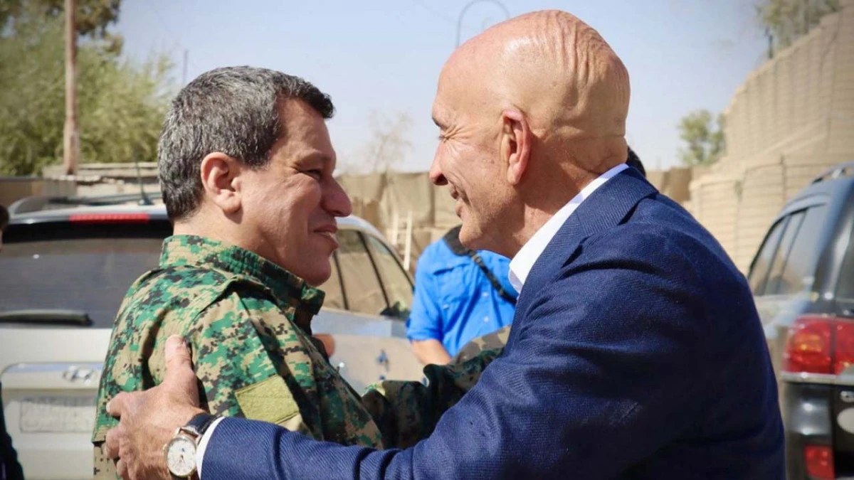 Tom Barrack-Mazlum Abdi Erbil&rsquo;de g&ouml;r&uuml;şt&uuml;: Dikkat &ccedil;eken mesaj