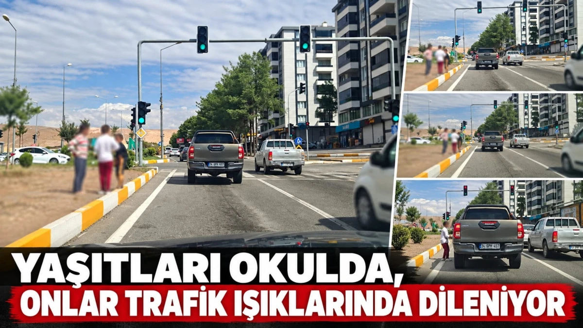 Yaşıtları Okulda, Onlar Trafik Işıklarında Dileniyor