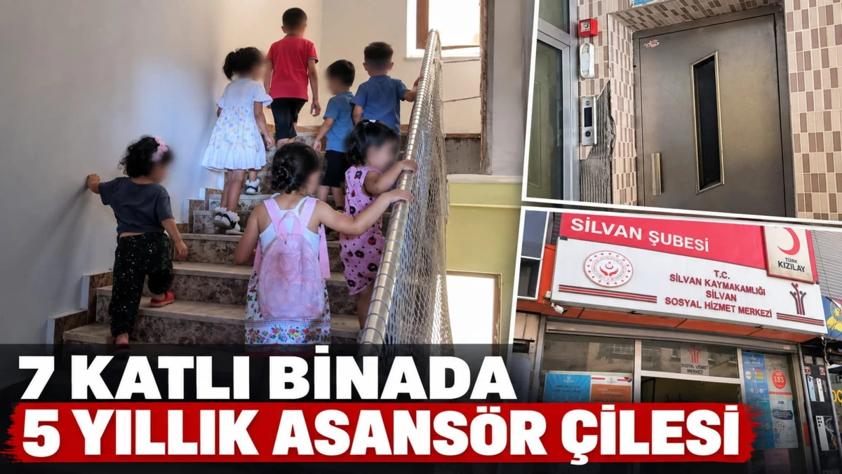 Yedi Katlı Binada Beş Yıllık Asans&ouml;r &Ccedil;ilesi