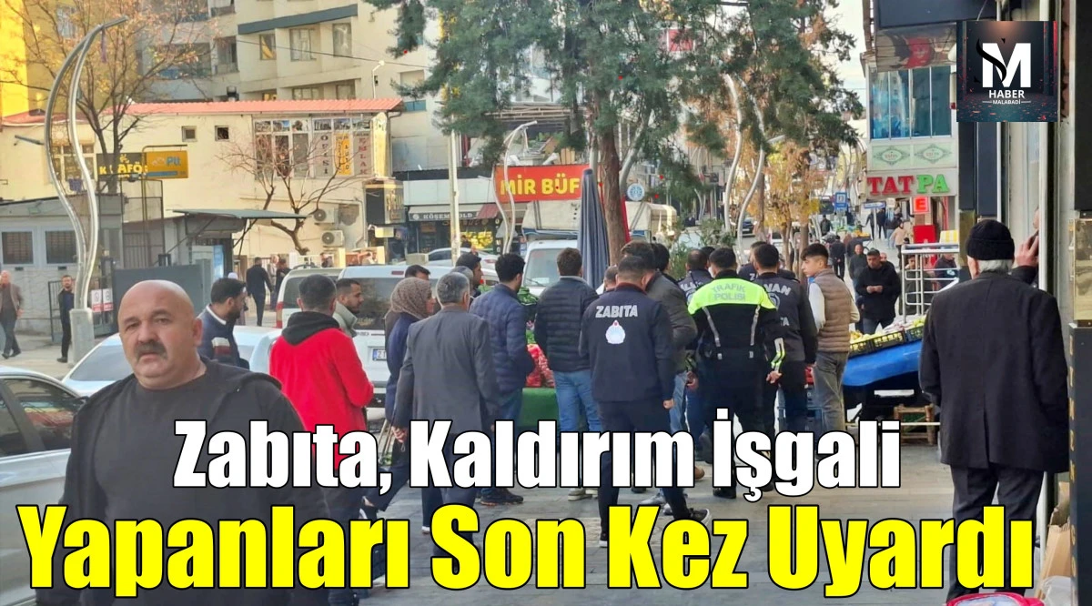Zabıta, Kaldırım İşgali Yapanları Son Kez Uyardı