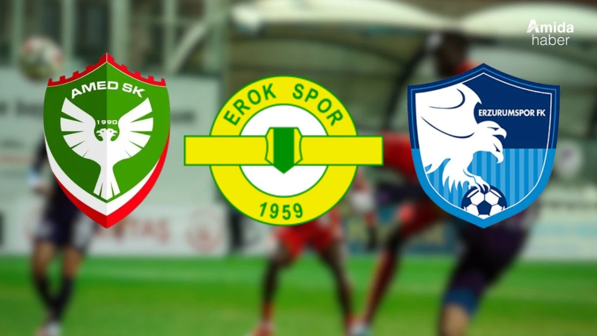 Zirve yarışında kalan ma&ccedil;lar: İşte Amedspor, Erzurum ve Erok&rsquo;un fikst&uuml;r&uuml;